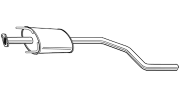 Střední tlumič výfuku WALKER 23520