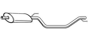 Střední tlumič výfuku WALKER 23523