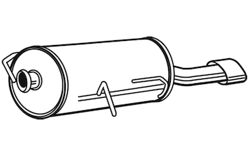 Zadní tlumič výfuku WALKER 23524