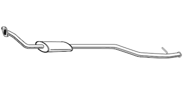 Střední tlumič výfuku WALKER 23557