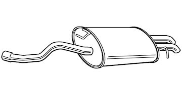 Zadní tlumič výfuku WALKER 23568