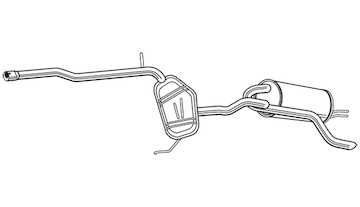 Zadní tlumič výfuku WALKER 23607