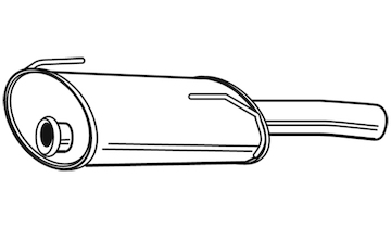 Zadní tlumič výfuku WALKER 23646