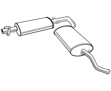 Zadní tlumič výfuku WALKER 23647