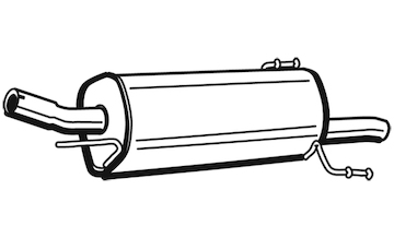 Zadní tlumič výfuku WALKER 23651