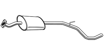 Střední tlumič výfuku WALKER 23653
