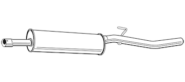 Střední tlumič výfuku WALKER 23656