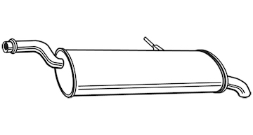 Zadní tlumič výfuku WALKER 23660