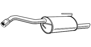 Zadní tlumič výfuku WALKER 23664