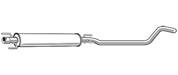 Střední tlumič výfuku WALKER 23667