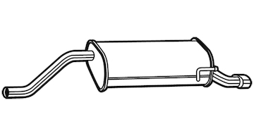 Zadní tlumič výfuku WALKER 23671