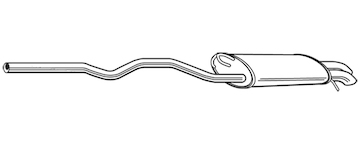 Zadní tlumič výfuku WALKER 23672