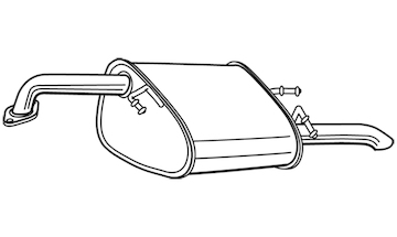 Zadní tlumič výfuku WALKER 23675