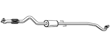 Střední tlumič výfuku WALKER 23677