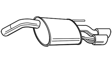 Zadní tlumič výfuku WALKER 23679