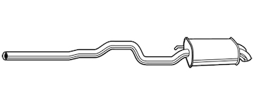 Zadní tlumič výfuku WALKER 23684