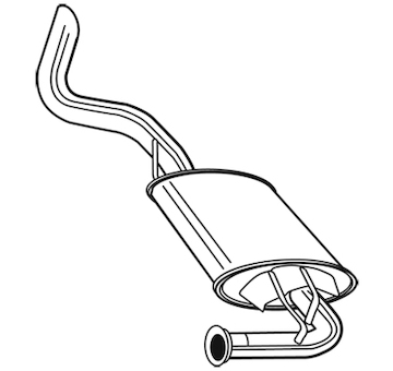Zadní tlumič výfuku WALKER 23691