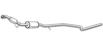 Střední tlumič výfuku WALKER 23694