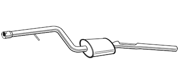 Střední tlumič výfuku WALKER 23710
