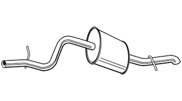 Zadní tlumič výfuku WALKER 23711