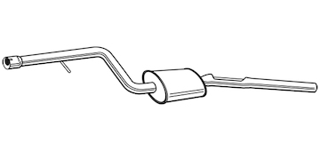 Střední tlumič výfuku WALKER 23716