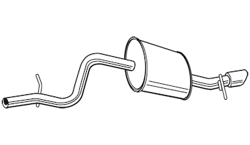 Zadní tlumič výfuku WALKER 23717