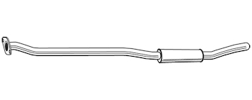Střední tlumič výfuku WALKER 23736