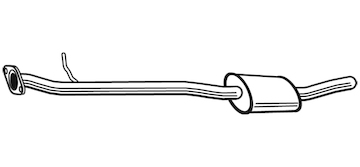 Střední tlumič výfuku WALKER 23741