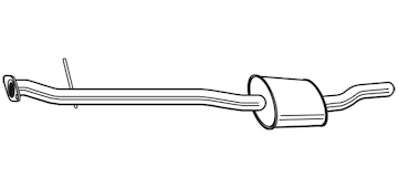 Střední tlumič výfuku WALKER 23757