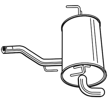 Zadní tlumič výfuku WALKER 23793