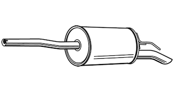 Zadní tlumič výfuku WALKER 23819