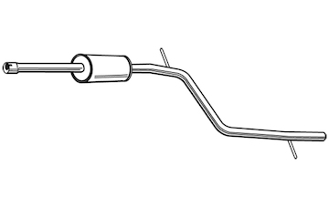 Střední tlumič výfuku WALKER 23854