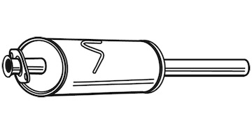 Střední tlumič výfuku WALKER 23877