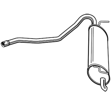 Zadní tlumič výfuku WALKER 23912