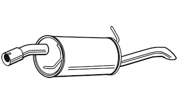 Zadní tlumič výfuku WALKER 23920