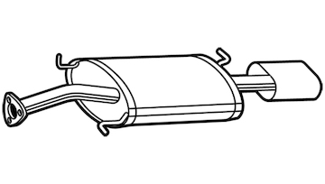 Zadní tlumič výfuku WALKER 23922