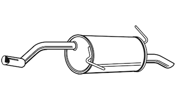 Zadní tlumič výfuku WALKER 23975