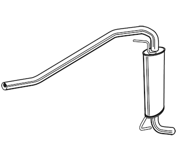 Zadní tlumič výfuku WALKER 23986