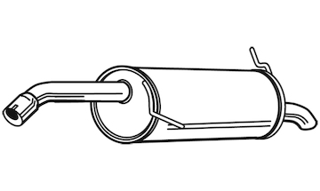 Zadní tlumič výfuku WALKER 23995
