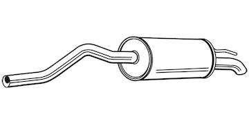 Zadní tlumič výfuku WALKER 23998