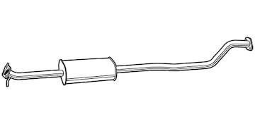 Střední tlumič výfuku WALKER 24031
