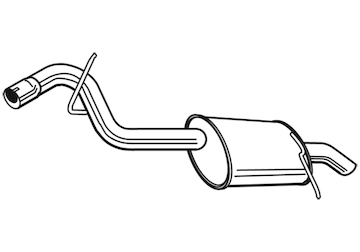 Zadní tlumič výfuku WALKER 24052