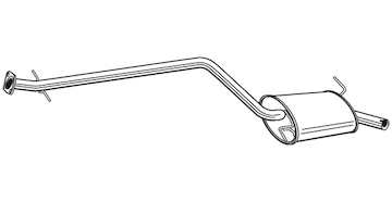 Střední tlumič výfuku WALKER 24067