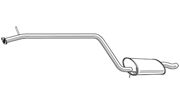 Zadní tlumič výfuku WALKER 24068