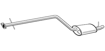Střední tlumič výfuku WALKER 24072