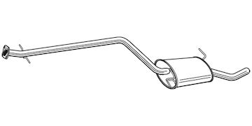 Střední tlumič výfuku WALKER 24074