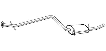 Střední tlumič výfuku WALKER 24082