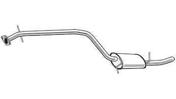 Střední tlumič výfuku WALKER 24083