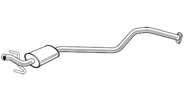 Střední tlumič výfuku WALKER 24093