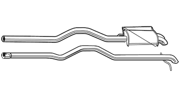 Zadní tlumič výfuku WALKER 24108